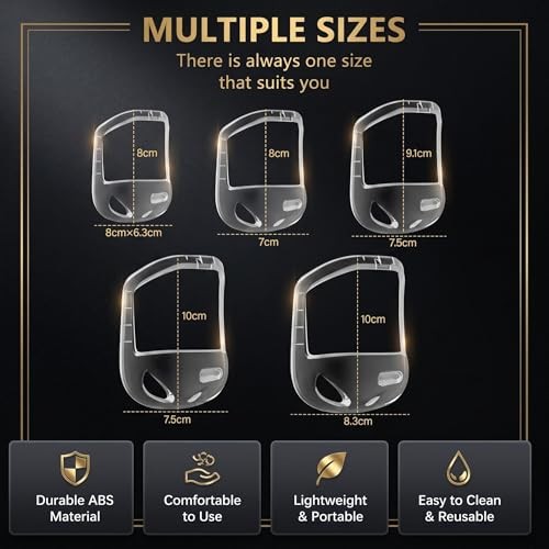 5 Pcs Men’s Beard Shaping Template Tool – Precision Beard Trimmer Guide for