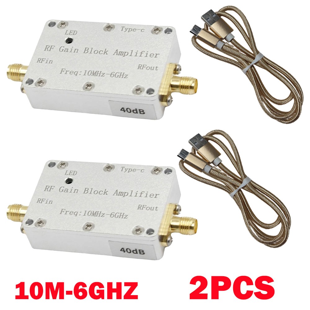 2Pc 40dB 10M-6GHz RF Amplifier High Gain Driver Receiving Amplifier Receivers US