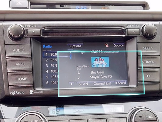 Crystal Clear Screen Protector for 2015 Toyota RAV4 6.1" Vehicle Navigation