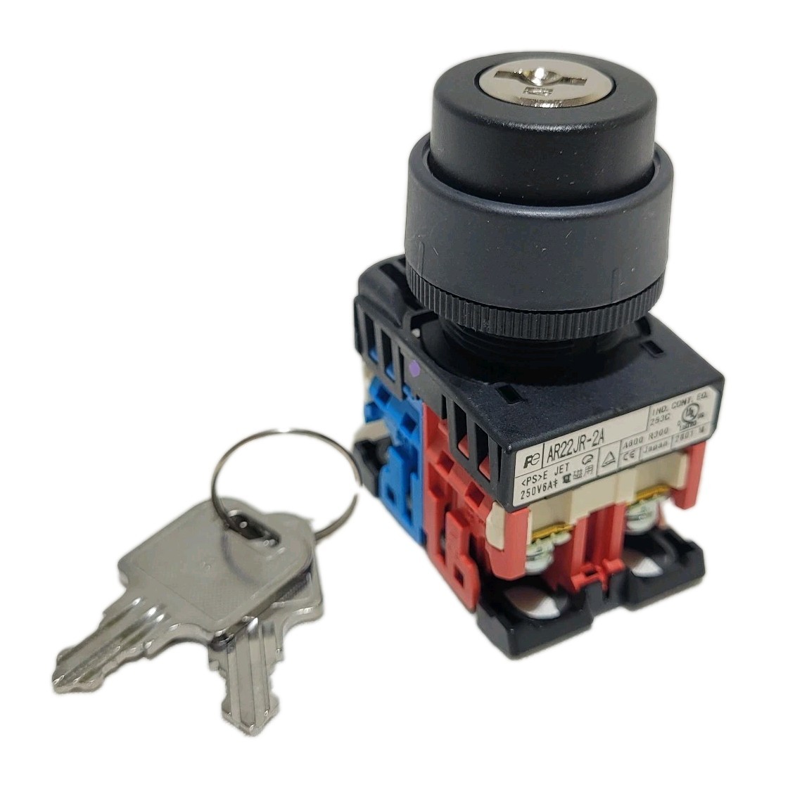 Fuji AR22JR-2A11A Key Selector Switch 22mm Size 2 Position Maintained