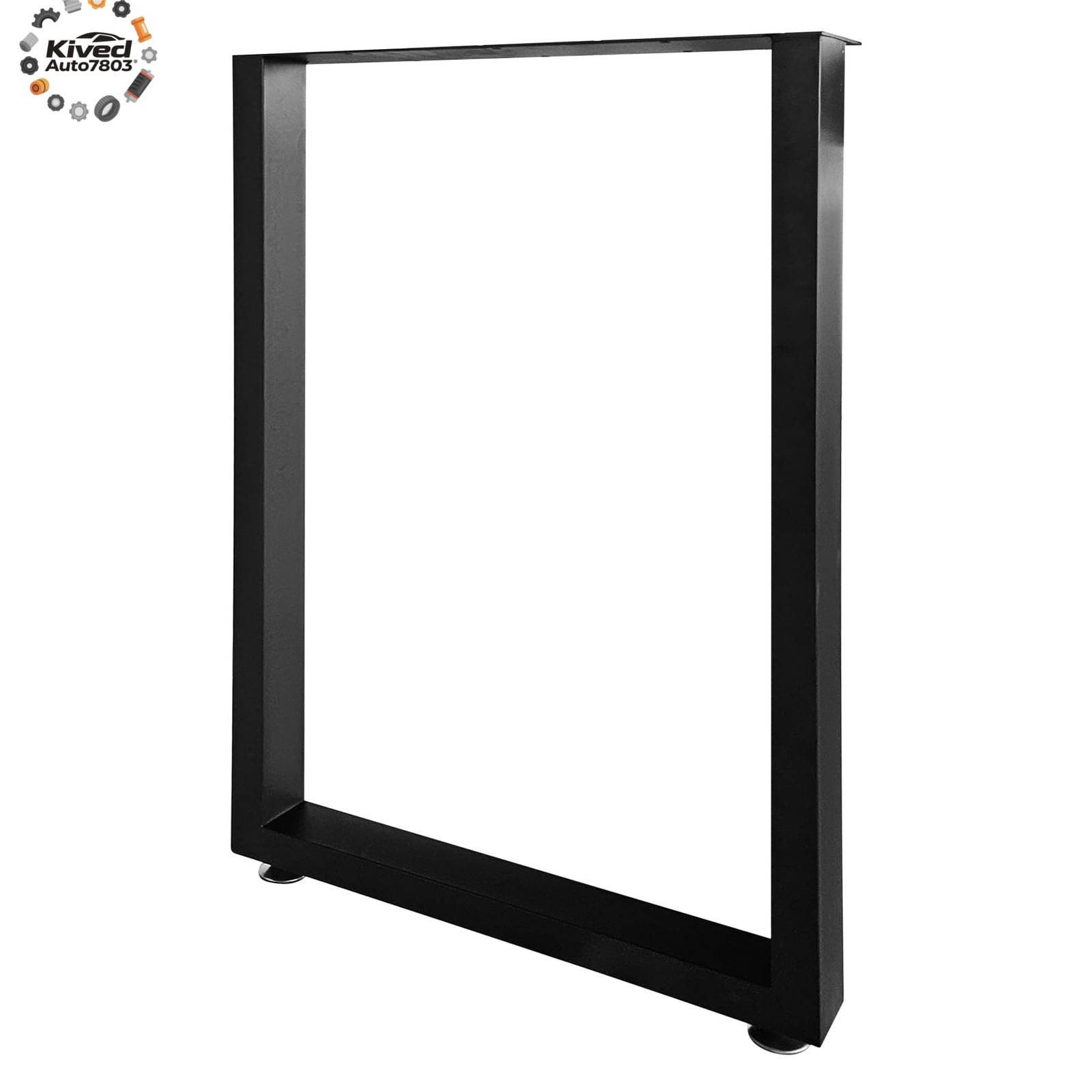 28" x 17.7" Heavy Duty Set of Steel BlackTable Legs Industrial Country Style