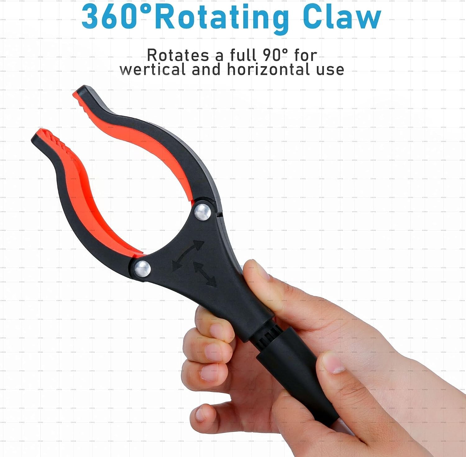 Grabber Reacher Tool, 32" Foldable, Orange, 2Pack | Lightweight, Extra Long, ...