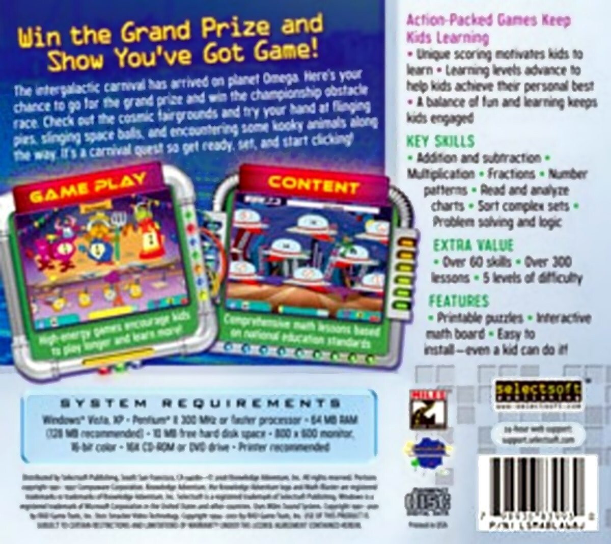 Math Blaster Ages 6-8 Edutainment for Adventurous Minds PC Software Sealed New