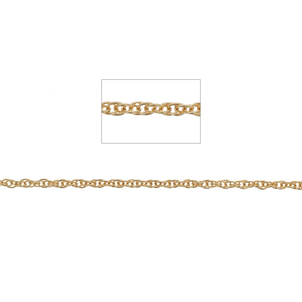 14kt Gold Filled Rope Chain, 1 foot, Chain by the Foot, Gold Filled Woven Chain