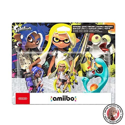 Nintendo amiibo Splatoon Triple Set Inkling Yellow Octoling Blue Smallfry