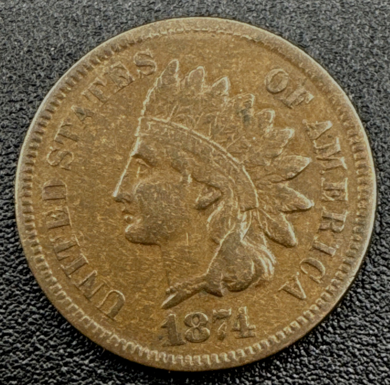 1874 Indian Head Cent