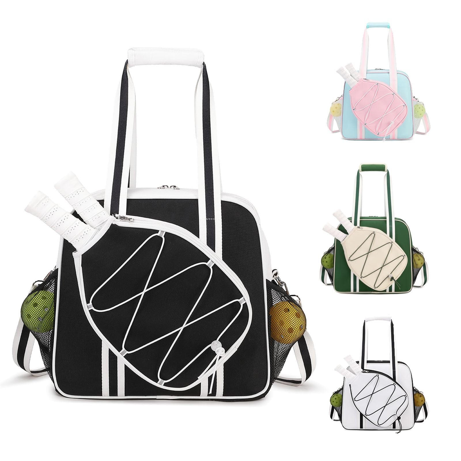 Pickleball Bag, Pickleball Bags for Women Men Teens with Waterproof Pocket & ...