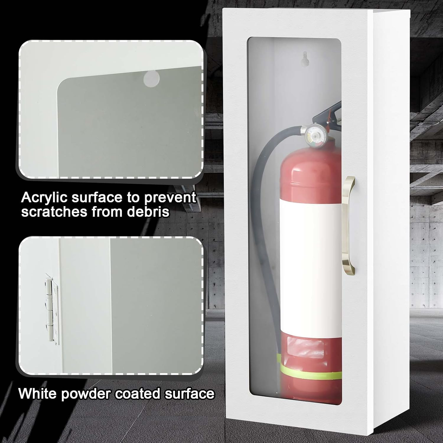 Fire Extinguisher Cabinet Wall & Surface Mount and Fire Extinguisher Projecting