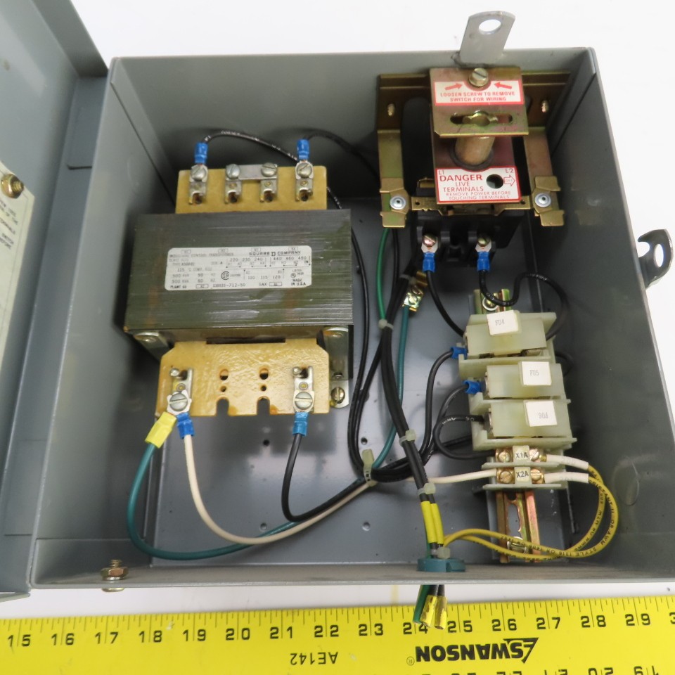 Square D SK5271S Class 9070 Transformer Disconnect Pri 230/460V Sec 115V 4.35A