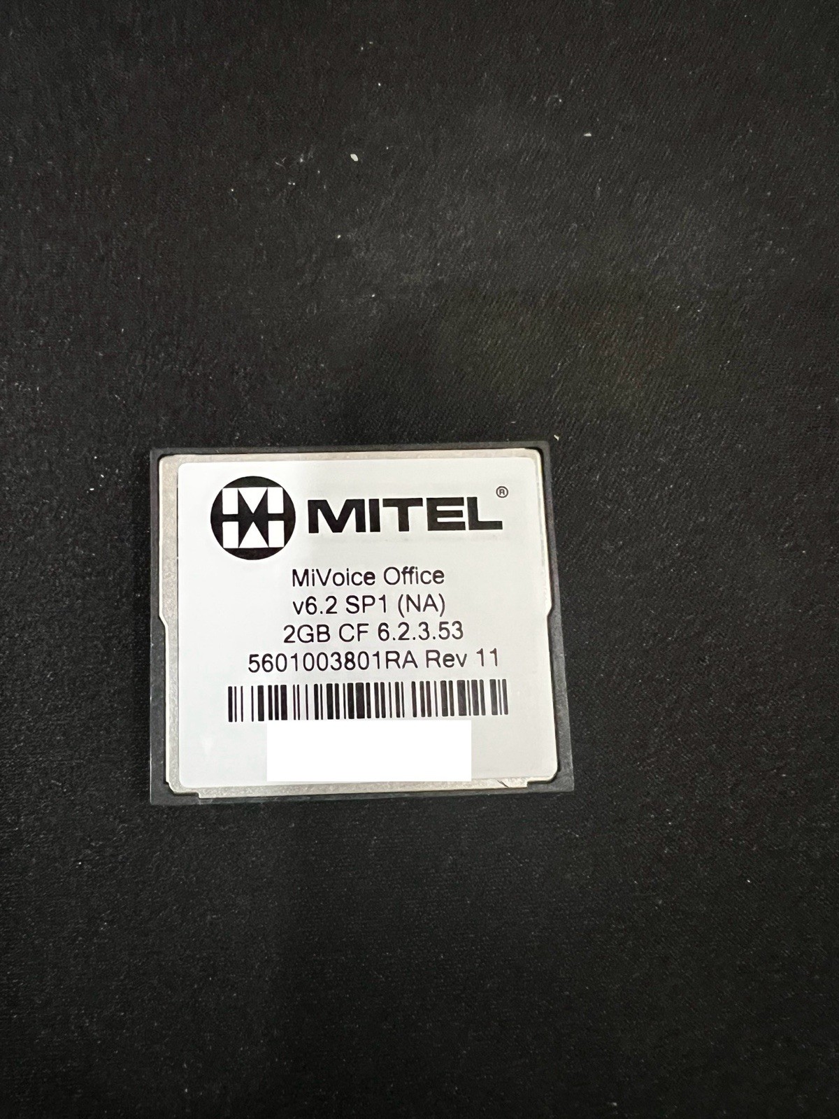 Mitel v6.2 Rev 11 5601003801 Compact Flash (74 IP, 3 SIP License) *Refurbished*