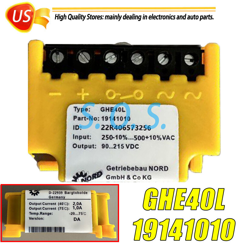 GHE40L(19141010) For NORD Motor Brake Rectifier Block Rectifier Power Supply