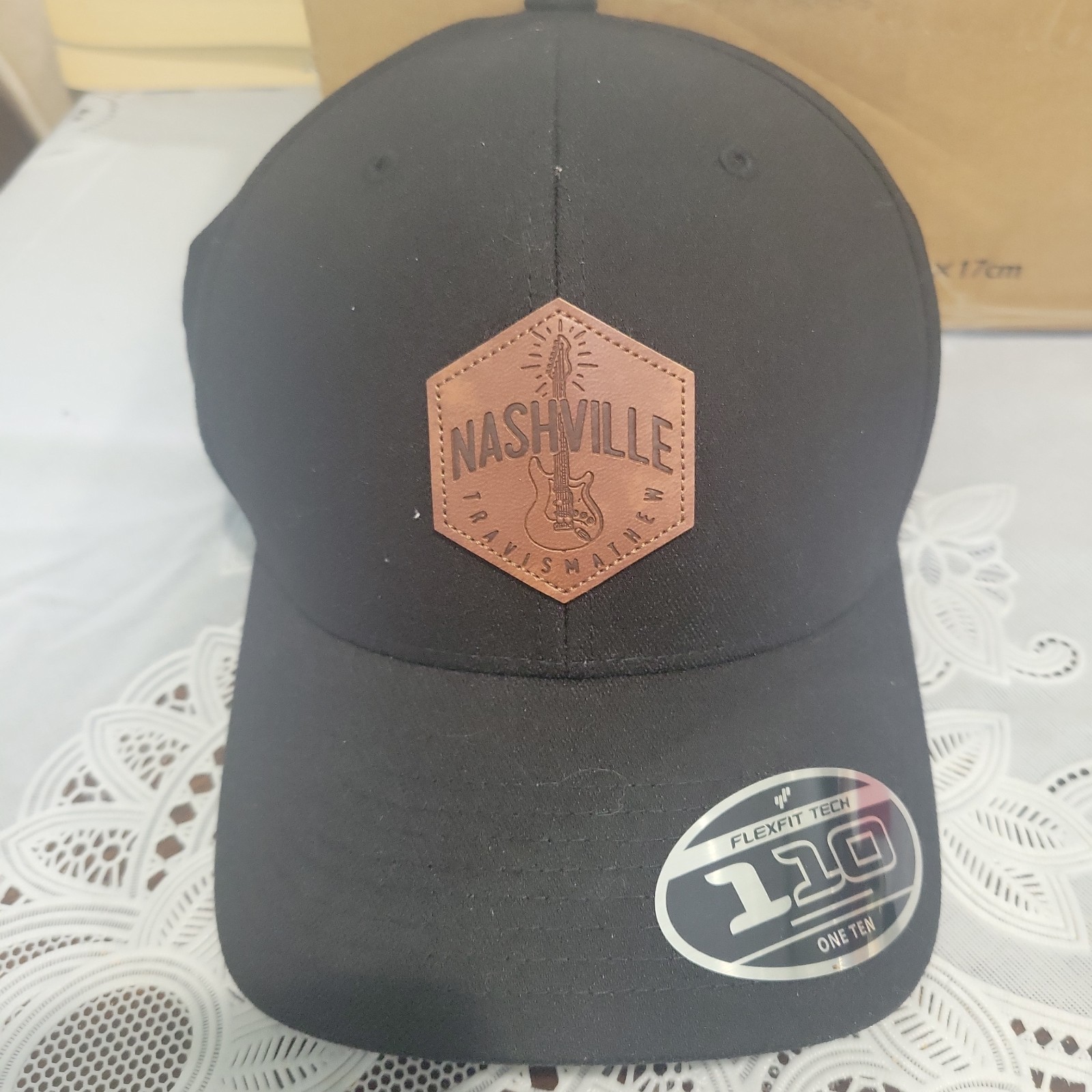 TravisMathew Nashville Golf Hat Black Flexfit 110 Snapback Logo Cap