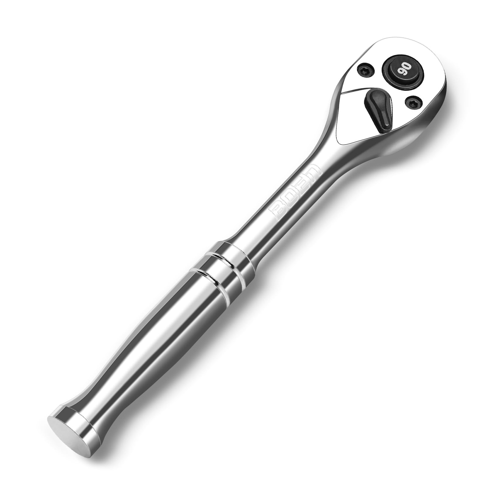 3/8inch Drive Ratchet 90tooth Quickrelease Ratchet Wrench 4degree Swing Reversib
