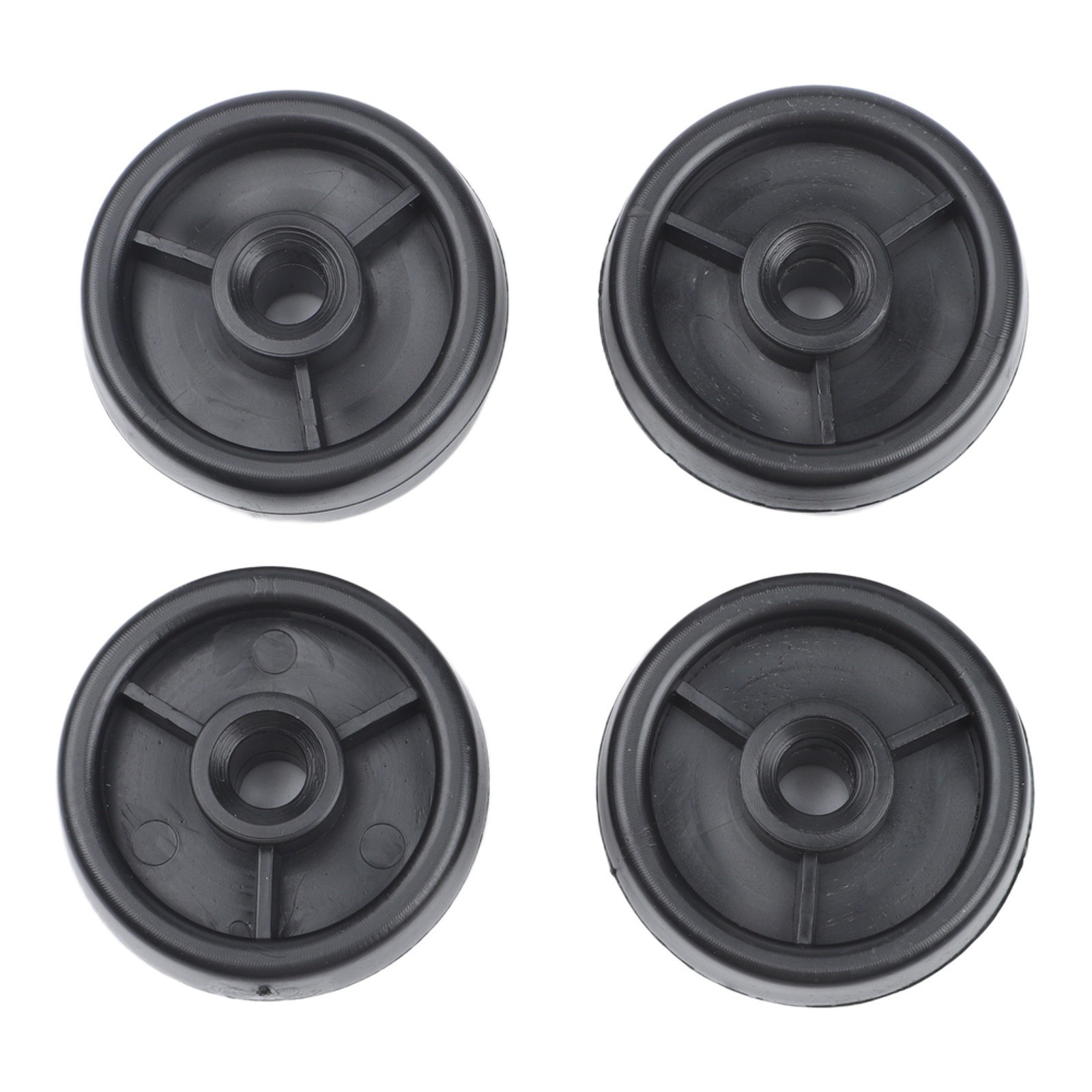 4pcs Caster Wheels Compatible with For Treadmill Exercise Bike Nylon 55x18x8mm