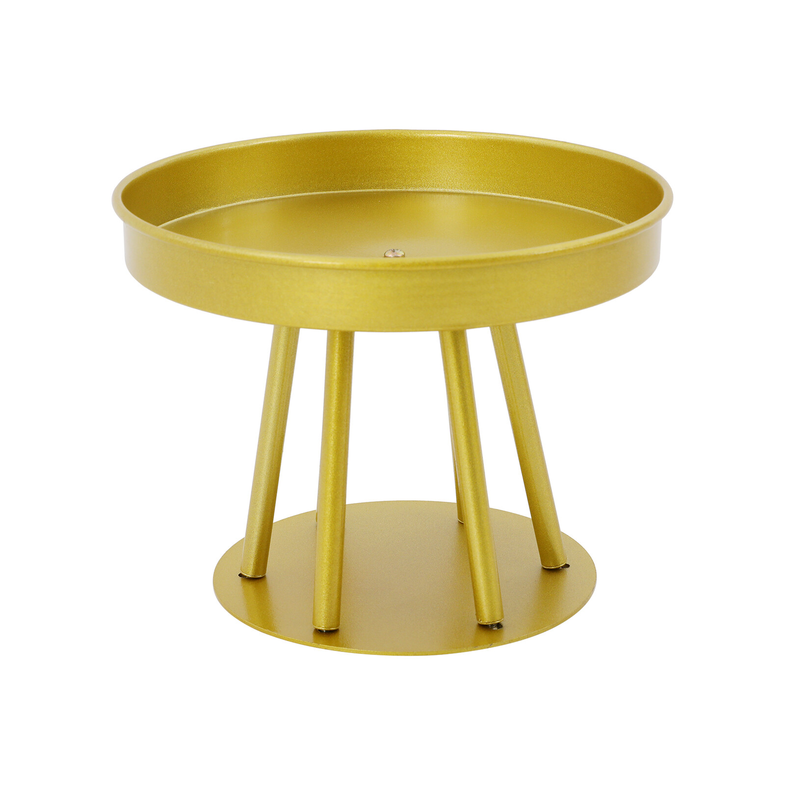 Gold Metal Flower Stand Set - 4 Pcs, Two Sizes for Elegant Centerpieces