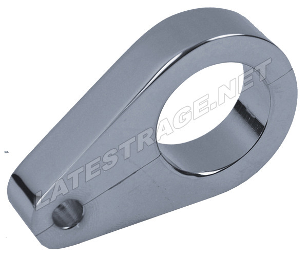 BILLET BRAKE LINE CLAMP 3/4" SIZE TUBING for 1/4" LINES POLISHED ALUMINUM Harley