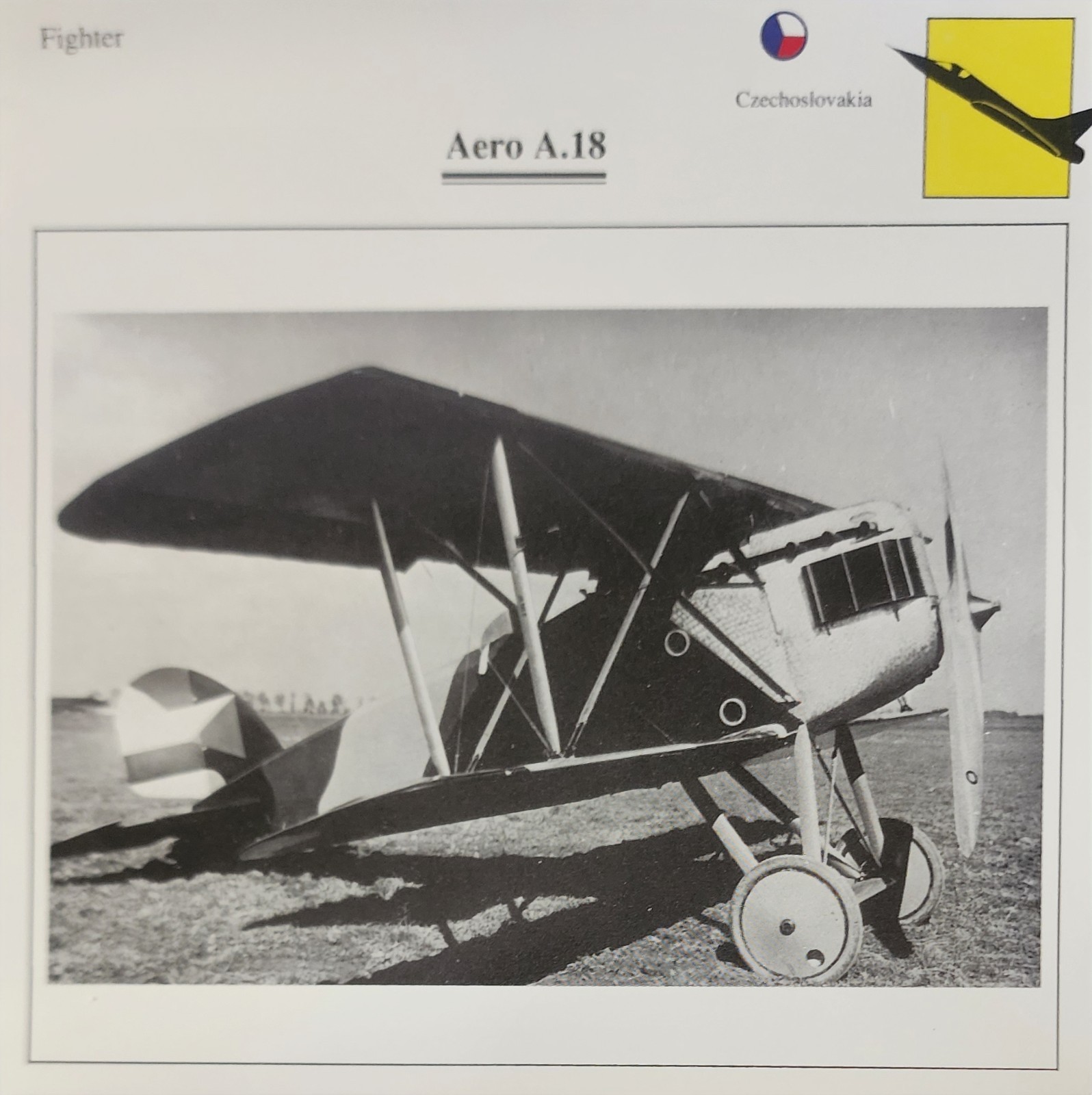 Aero A Plane Picture Original Aircraft Vtg Specs Detail Info Collector Card