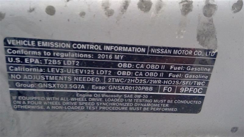 2016 Qx60 Body Control Module Sku#3592703
