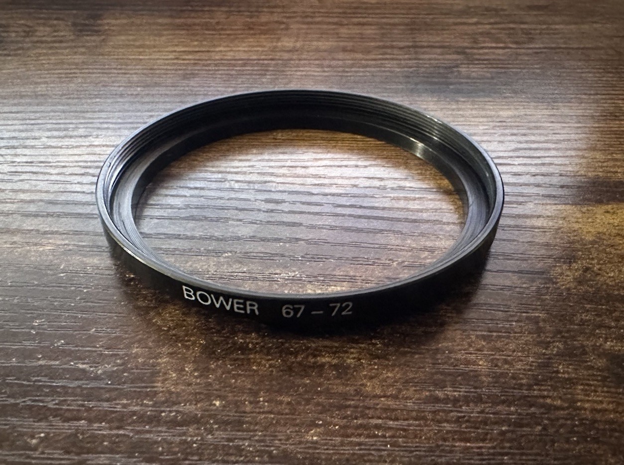 Bower Camera Lens 67mm-72mm Step Up Ring Adapter Replacement Metal FAST SHIP!!!!