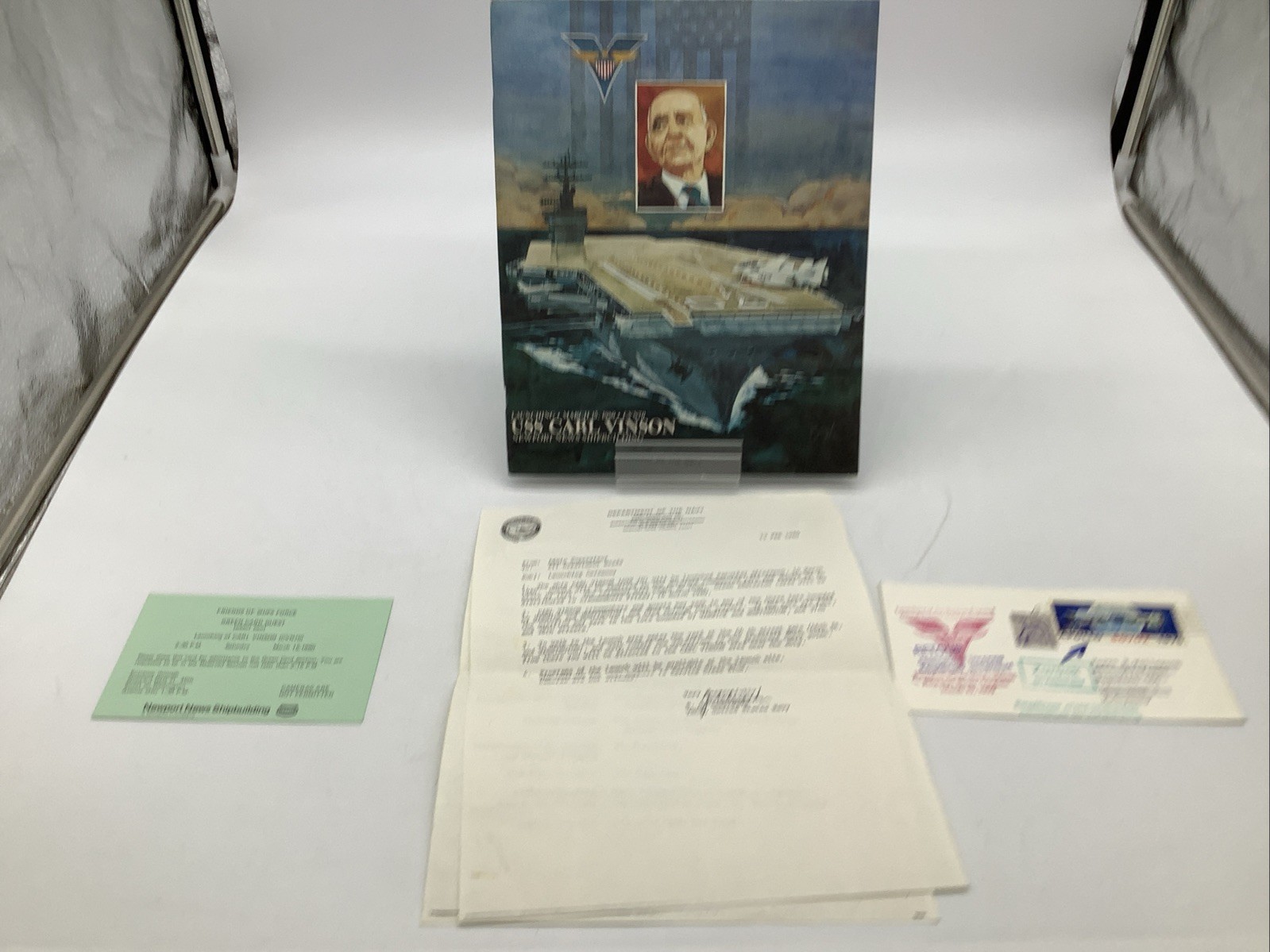 USS Carl Vinson Launching March 15 1980 CVN-70 Newport News Program & Ephemera