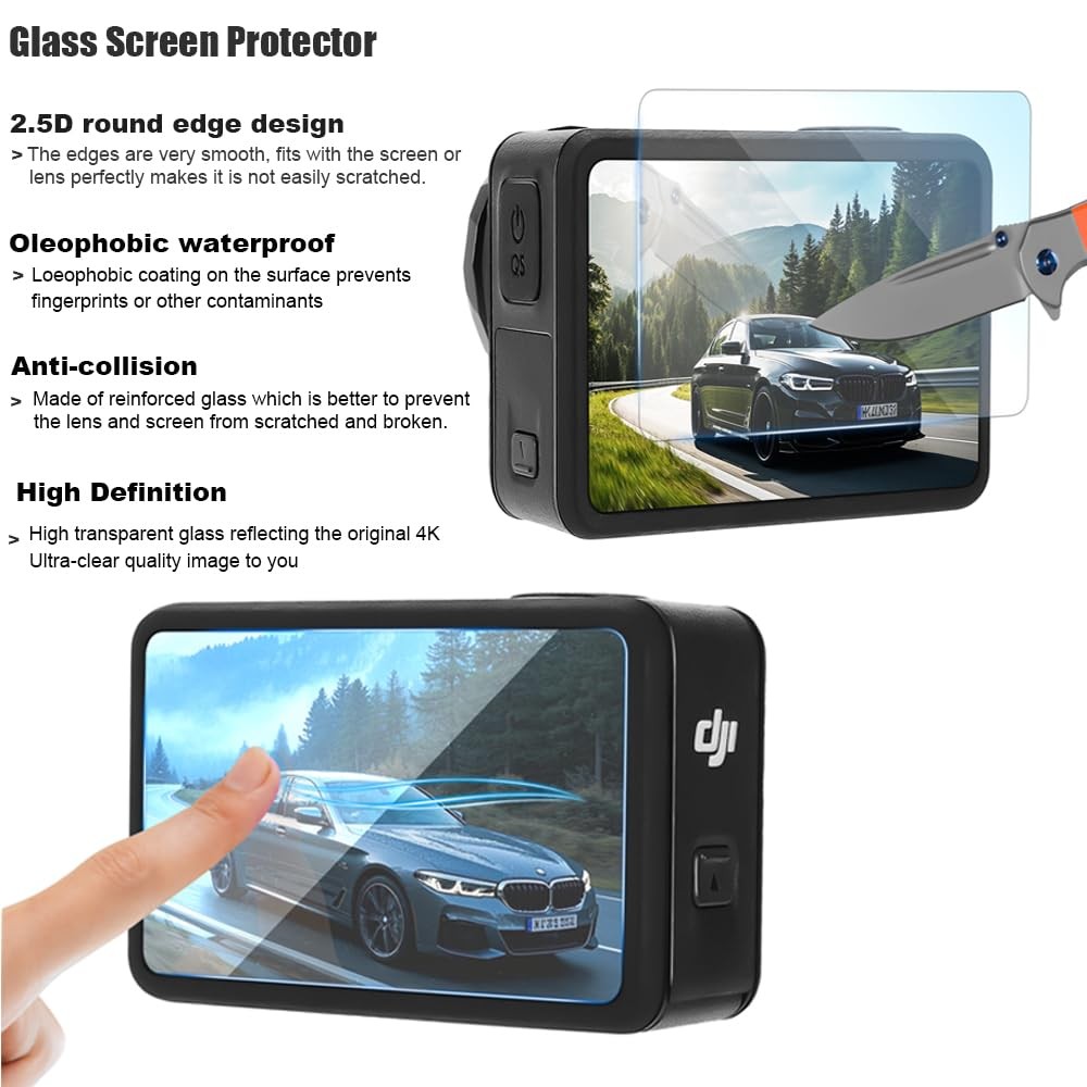 Husiway Accessories Bundle for DJI Osmo Action 5 Pro/Action 4/3 Waterproof...