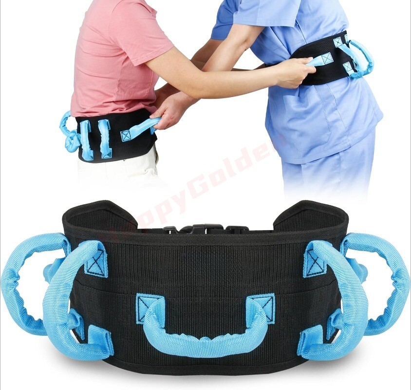 Gait Belt Transfer Belts for Lifting Seniors Walking and Standing Assist Aid