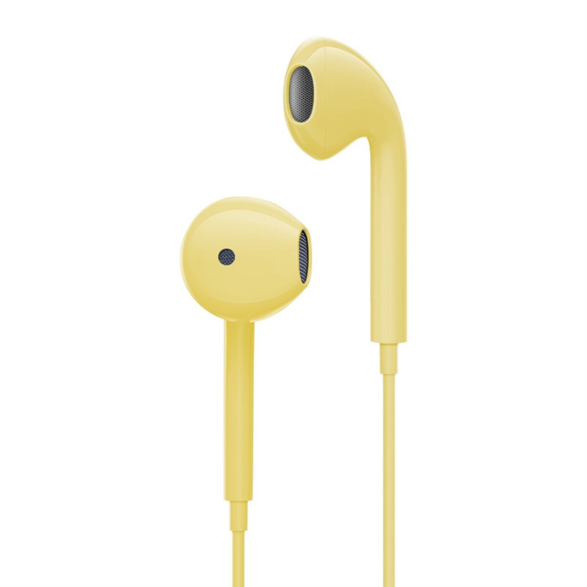 Headphones Wired Earphones Headset Earbuds 3.5mm Jack Yellow