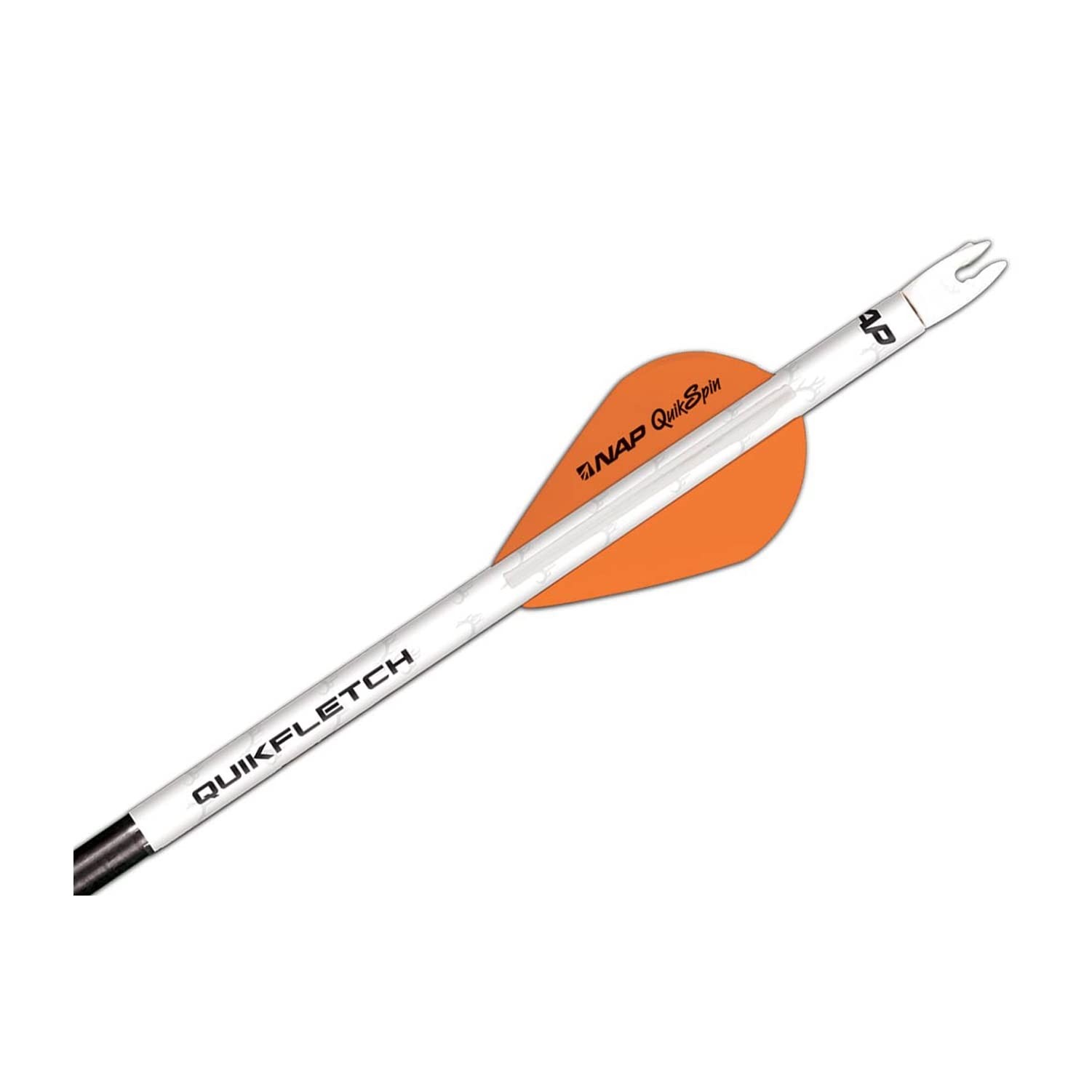 New Archery Products Quikfletch Quikspin 2" 3-Vane Stabilizing Fletching - Wh...