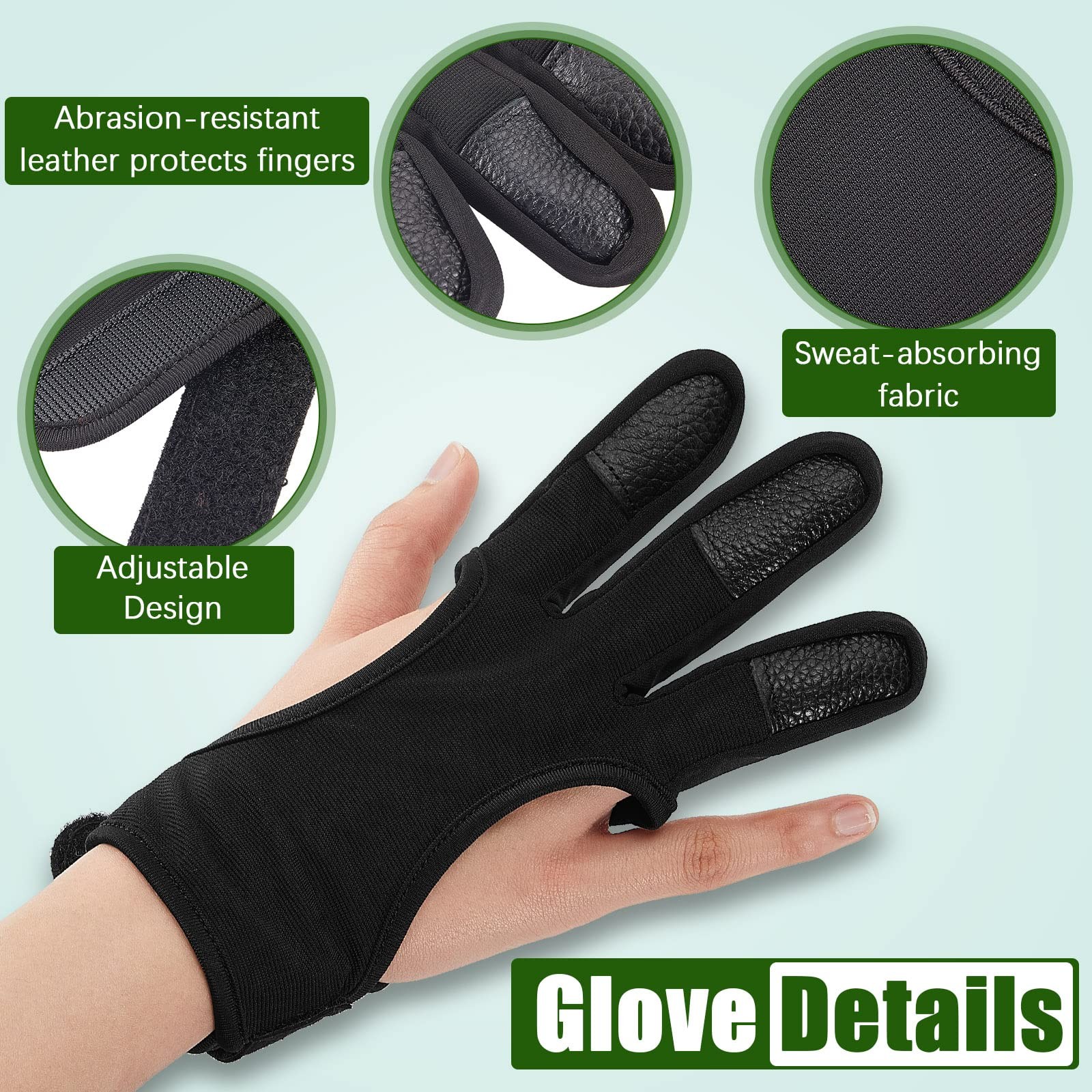 3 Pcs Archery Accessories Including Protective Arm Guard Leather...