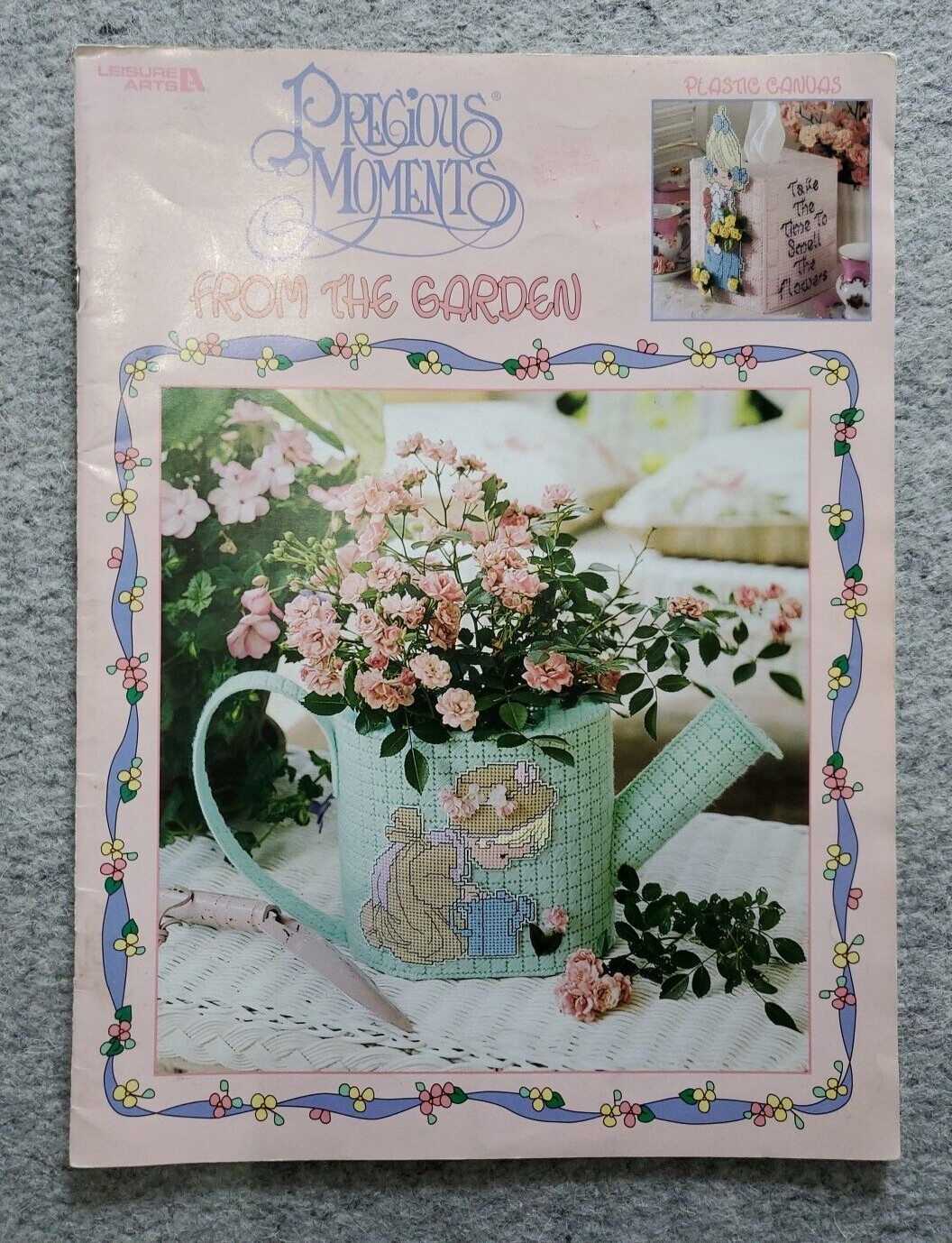 PRECIOUS MOMENTS From the Garden Leisure Arts Plastic Canvas pattern book