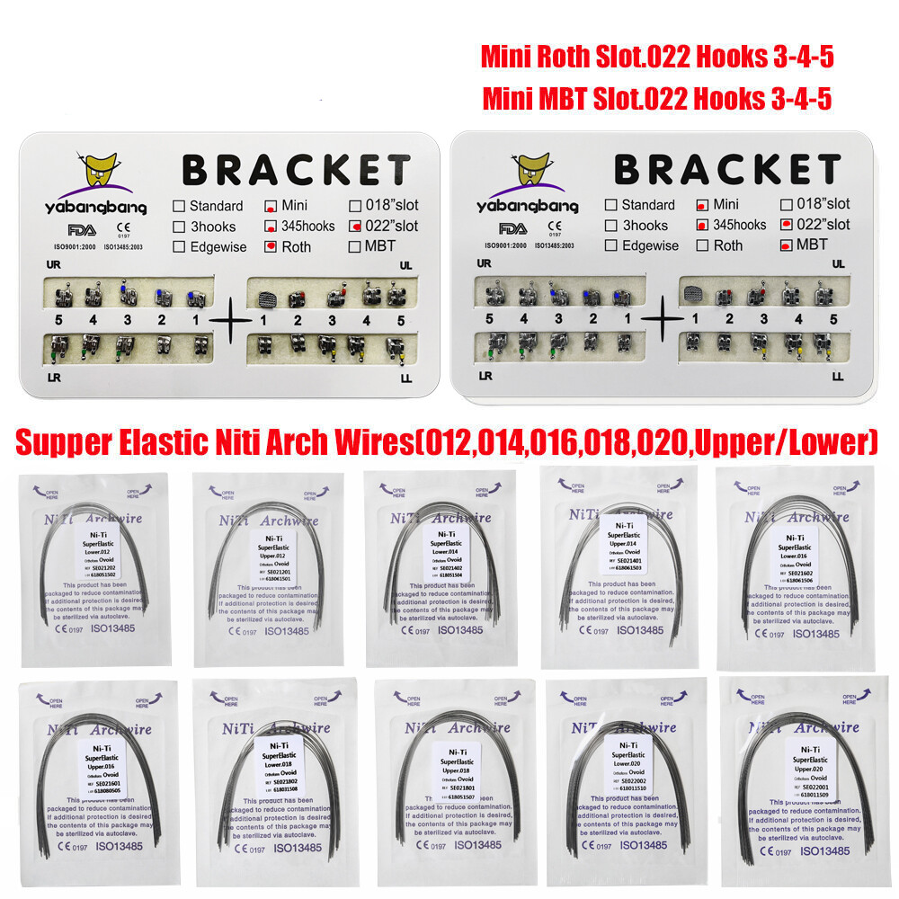 Dental Orthodontics Brackets Braces /Supper Elastic Niti Round Arch Wires DL