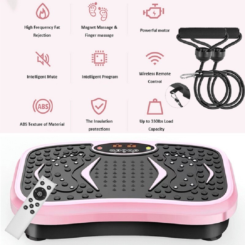 Whole Body Exercise 3D Vibration Platform Plate Fitness Massager Machine Slim PK