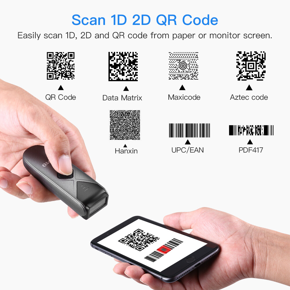 Eyoyo 10PCS 1D 2D QR Code Wireless Barcode Scanner Bluetooth USB Bar Code Reader