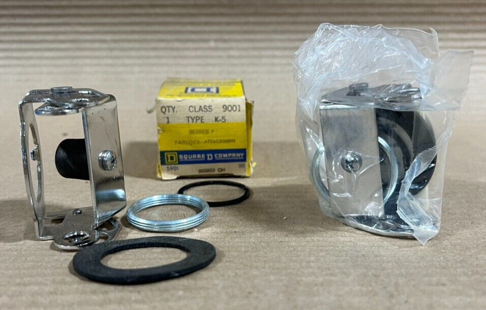 NEW LOT OF 2 SQUARE D 9001 K-5 PADLOCK ATTACHMENT SERIES F 9001K5  AK