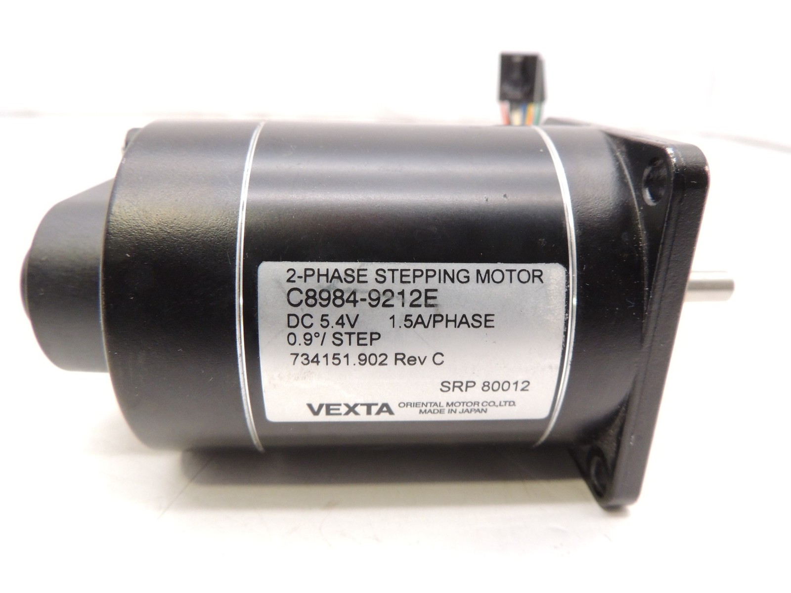Vexta C8984-9212E Stepping Motor 2 Phase DC 5.4V 1.5A 0.9° Step w/ Encoder
