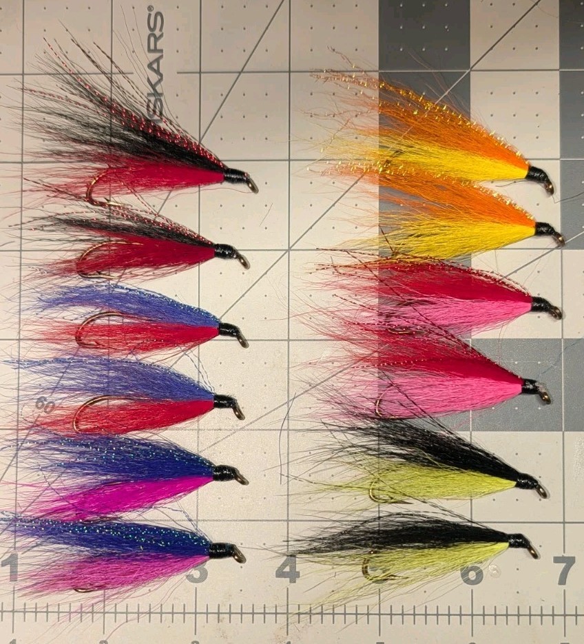Alaska RUSSIAN RIVER COHO Flies  1 Doz Sockeye Salmon Fly Asst RR3