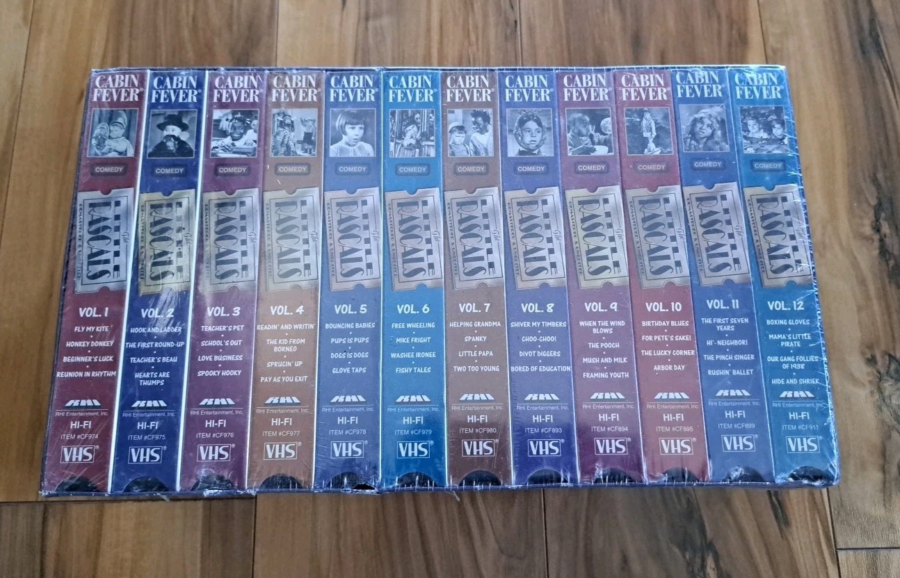 NOS Little Rascals VHS 12 Vokume Set Factory Sealed