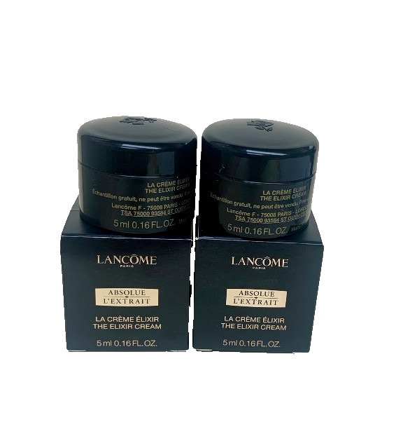 Lancome Absolue L'Extrait Ultimate Elixir 5mL The Elixir Cream Travel Size ×2