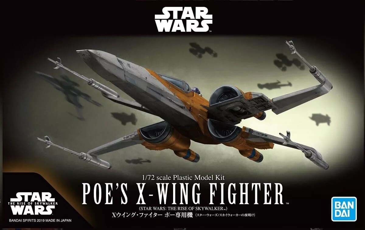 Bandai 2482315 Star Wars Poe's X-Wing 'The Rise of Skywalker' 1/72 Scale Kit