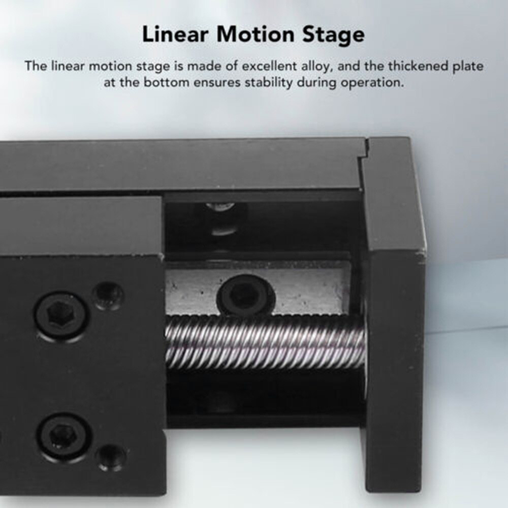 CNC Mini Motorized Slide Table Linear Guide Rail Stage Nema11 Motor Drive Kit