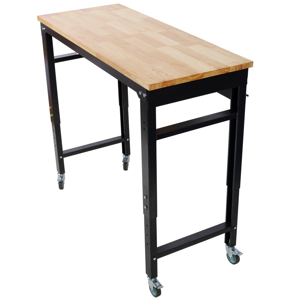 Workbench - 48" Wide Rolling Workbenches for Garage - Adjustable Height