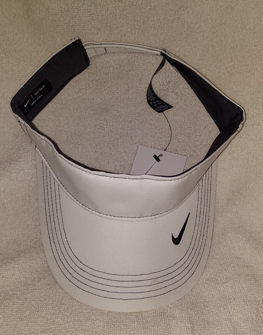 Nike Dri-FIT Swoosh Golf Visor Adjustable White Adult Unisex 429466-100 NWT