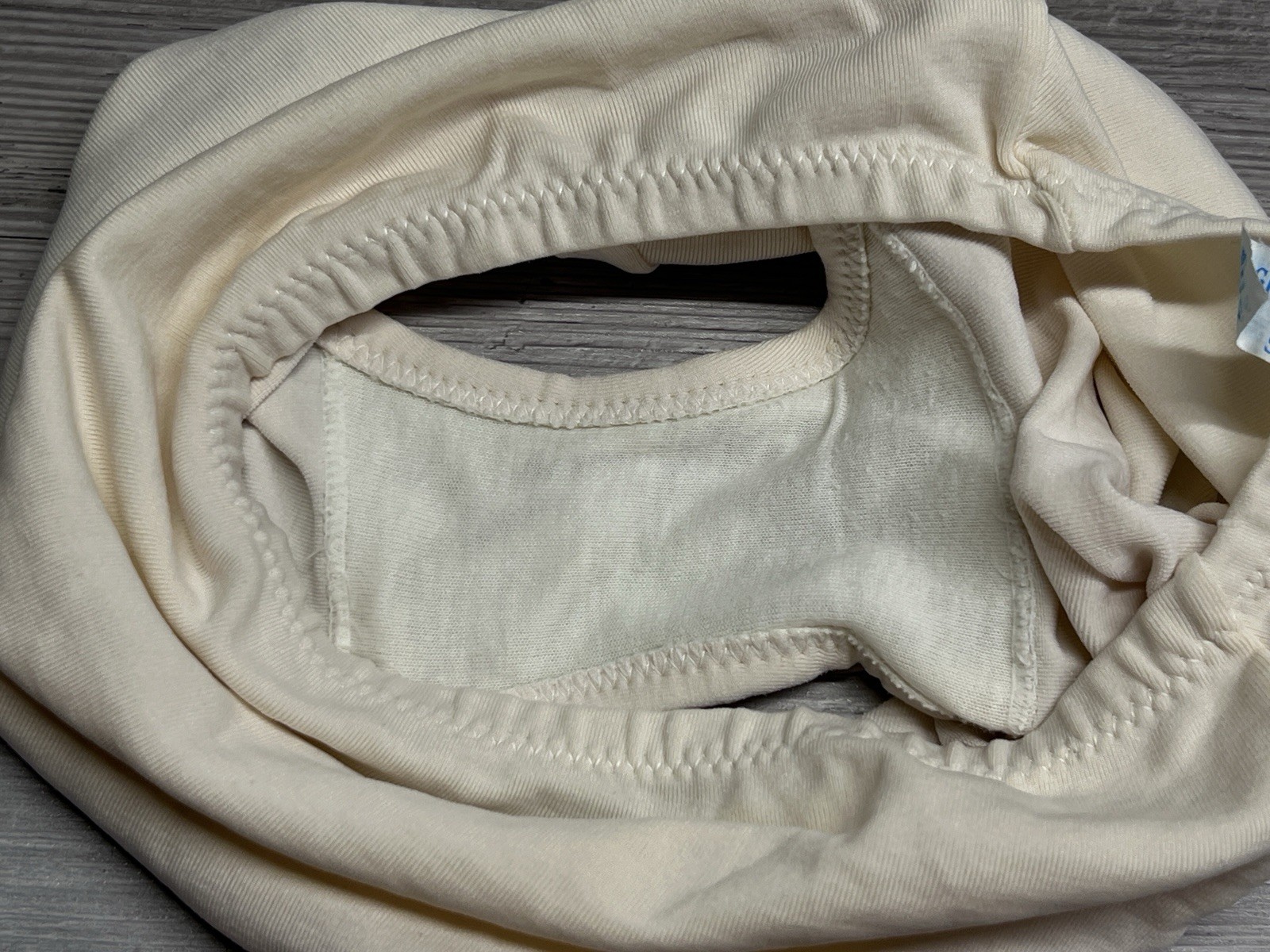 Vintage Tummy Control Slimming Full Coverage Panties Magic Lady White Size S #P
