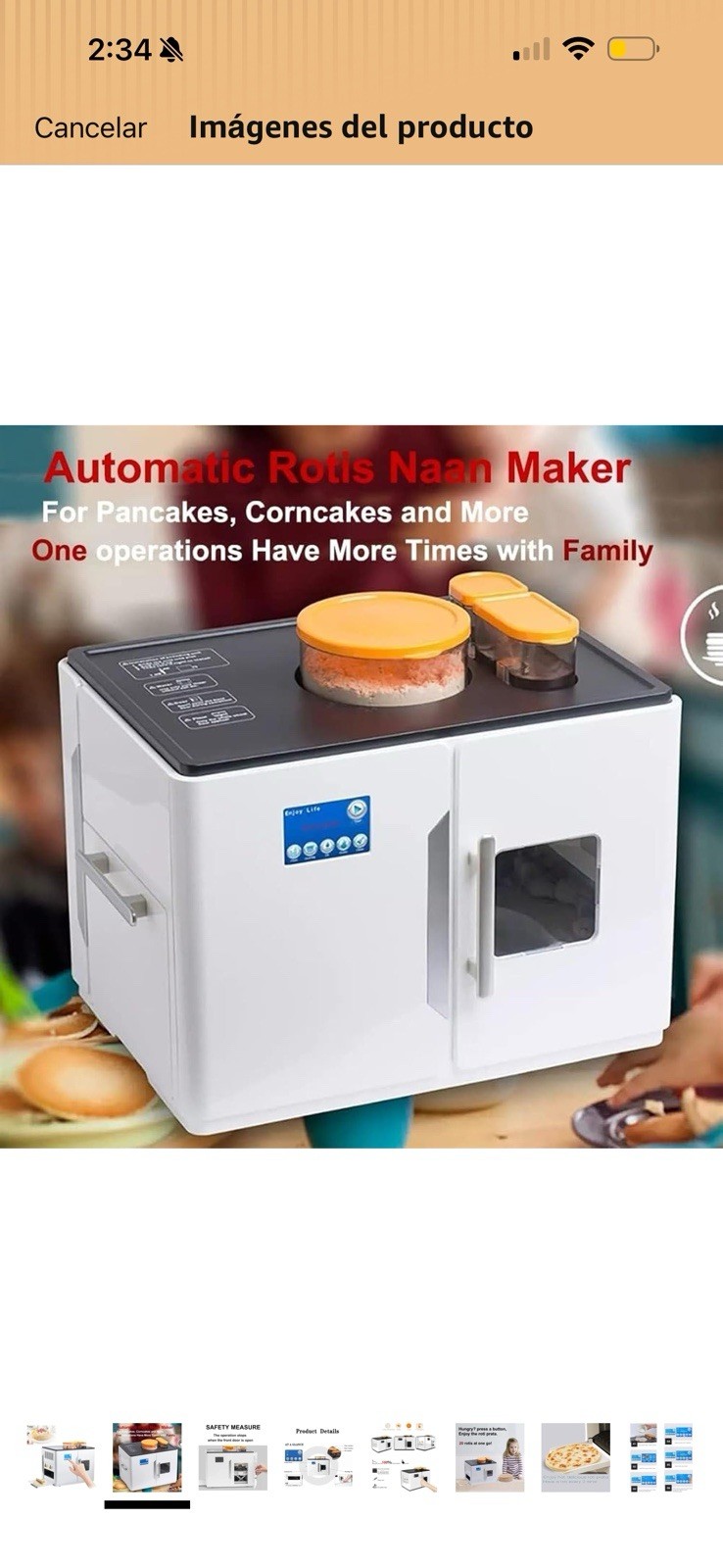 Generic Automatic Rotis Naan Roti Maker Electric Touchscreen Intelligent, White