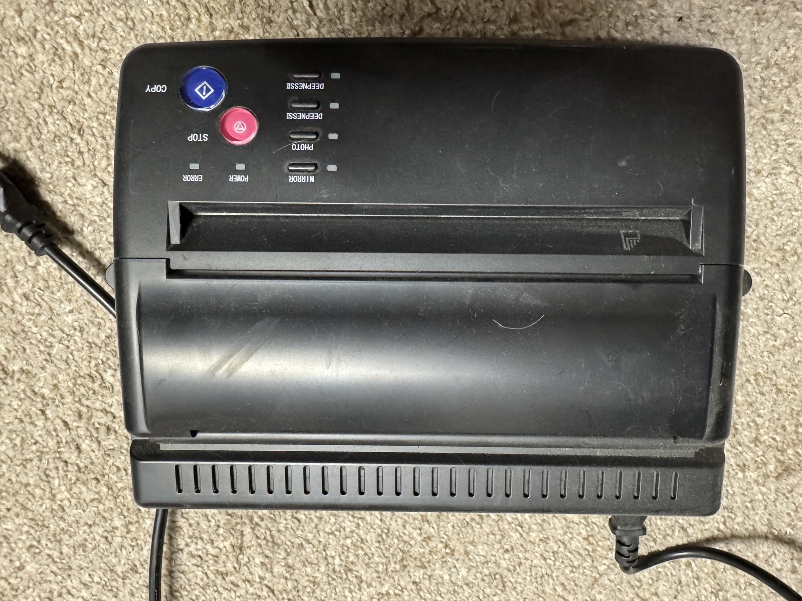 Toec Technology 116F V5.3 Black Tattoo Stencil Machine Copier Printer