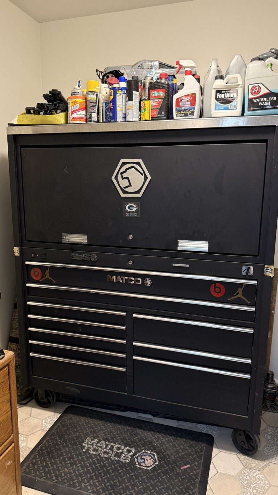 Matco 4s Tool Box With Hutch And Stainless Top