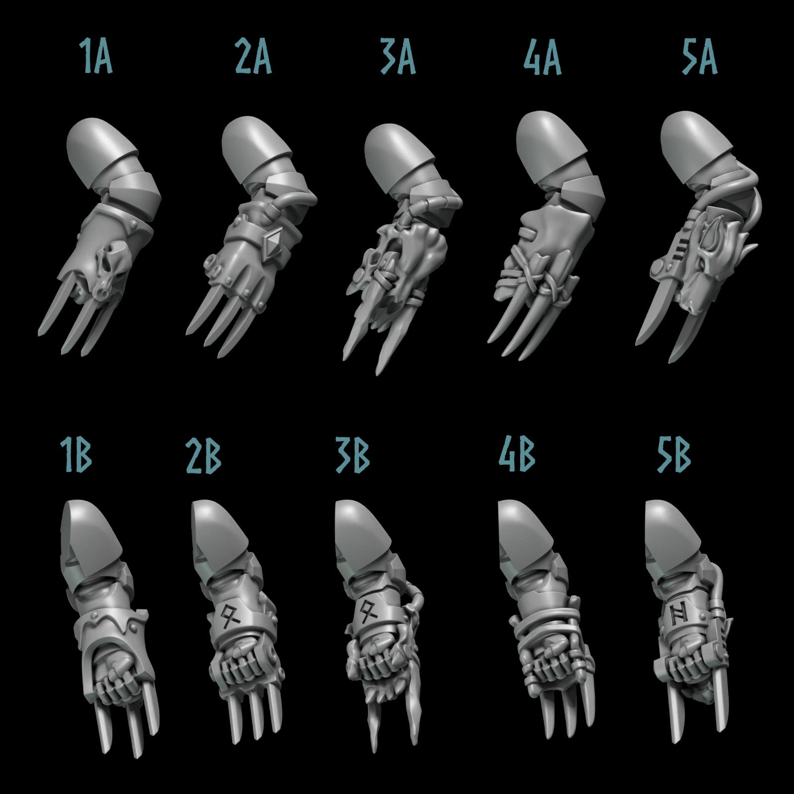 Primal Hounds - Marine Set of Claws
