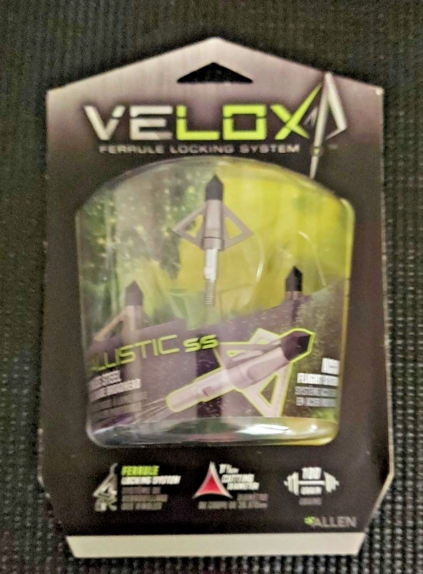 Allen Velox Ballistic SS Broadhead 14690 Set of 3 100 Gr