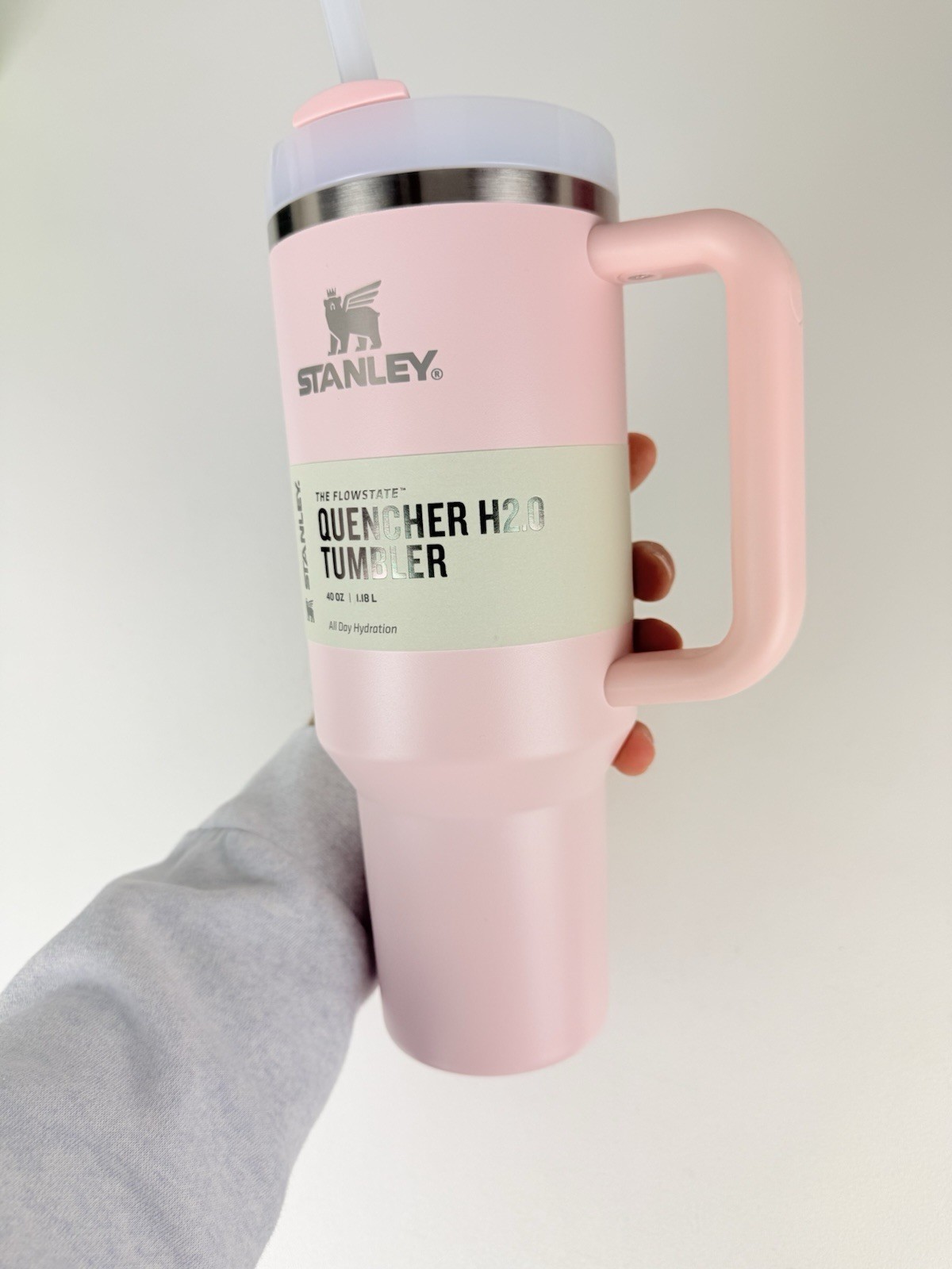 NEW AUTHENTIC Stanley Quencher 40 Oz Tumbler Bloom Light Pink - Brand New In Box
