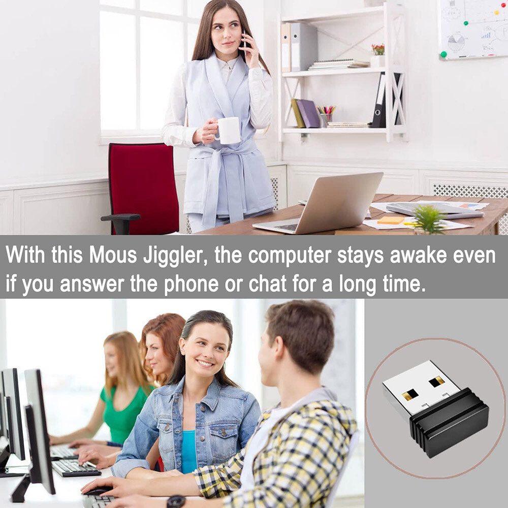1PC NEW Mouse Jiggler, Mouse Mover Device Undetectable, Jiggler Mouse Mover